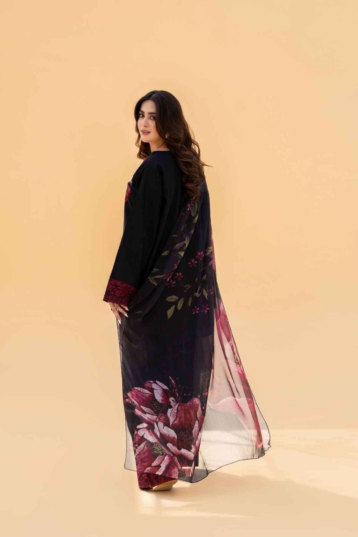 Royal Embroidery 3 Piece Linen Suit
