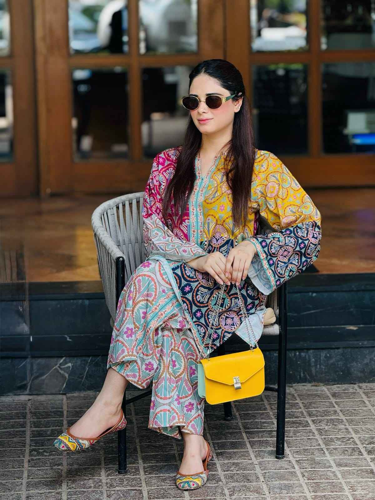 Kyrah – 2 Piece Silky Lawn Suit