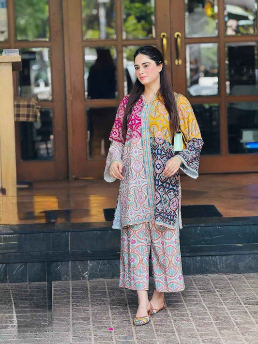 Kyrah – 2 Piece Silky Lawn Suit