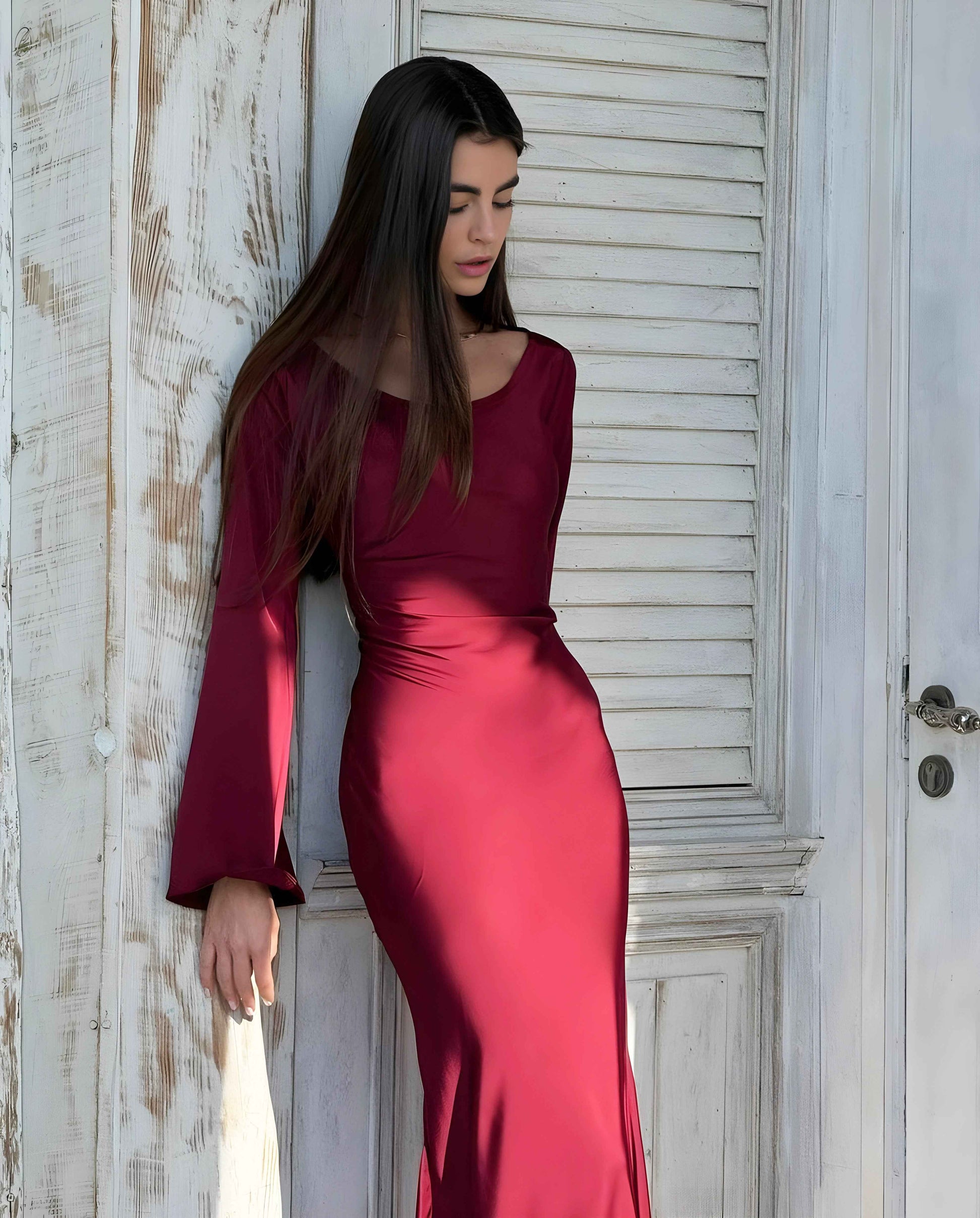 Saira - BodyCon - Mehroon