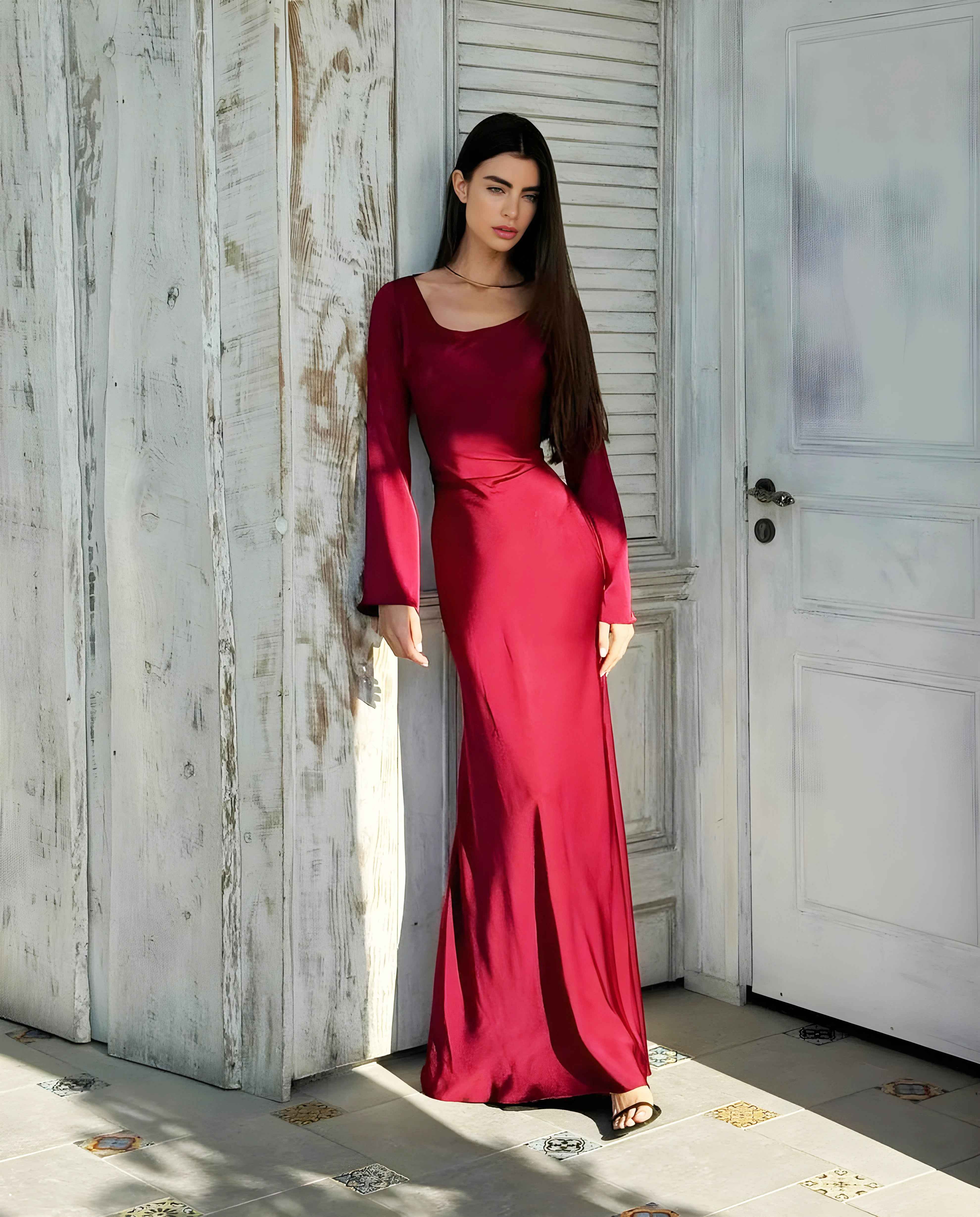 Saira - BodyCon - Mehroon