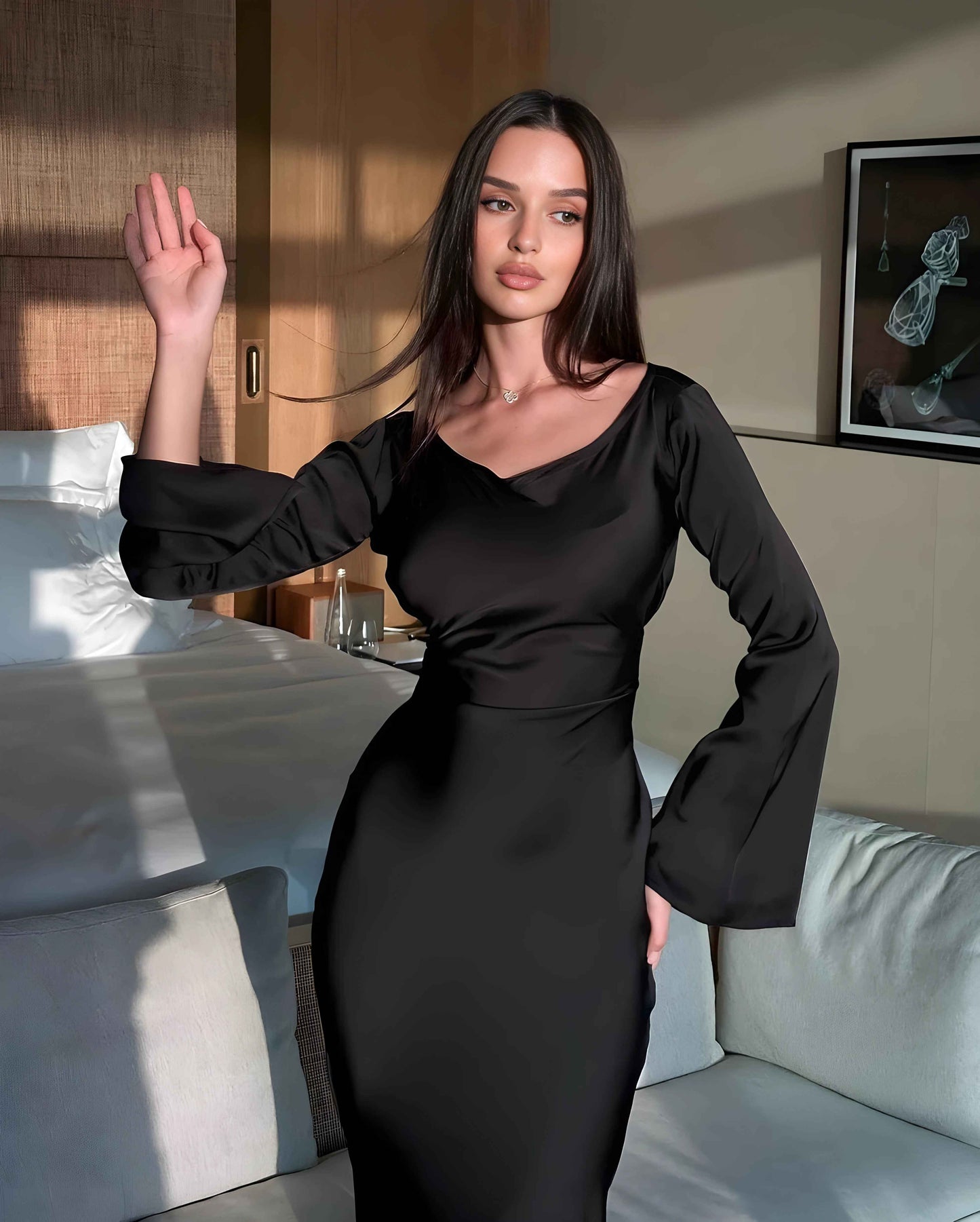 Saira - BodyCon - Black