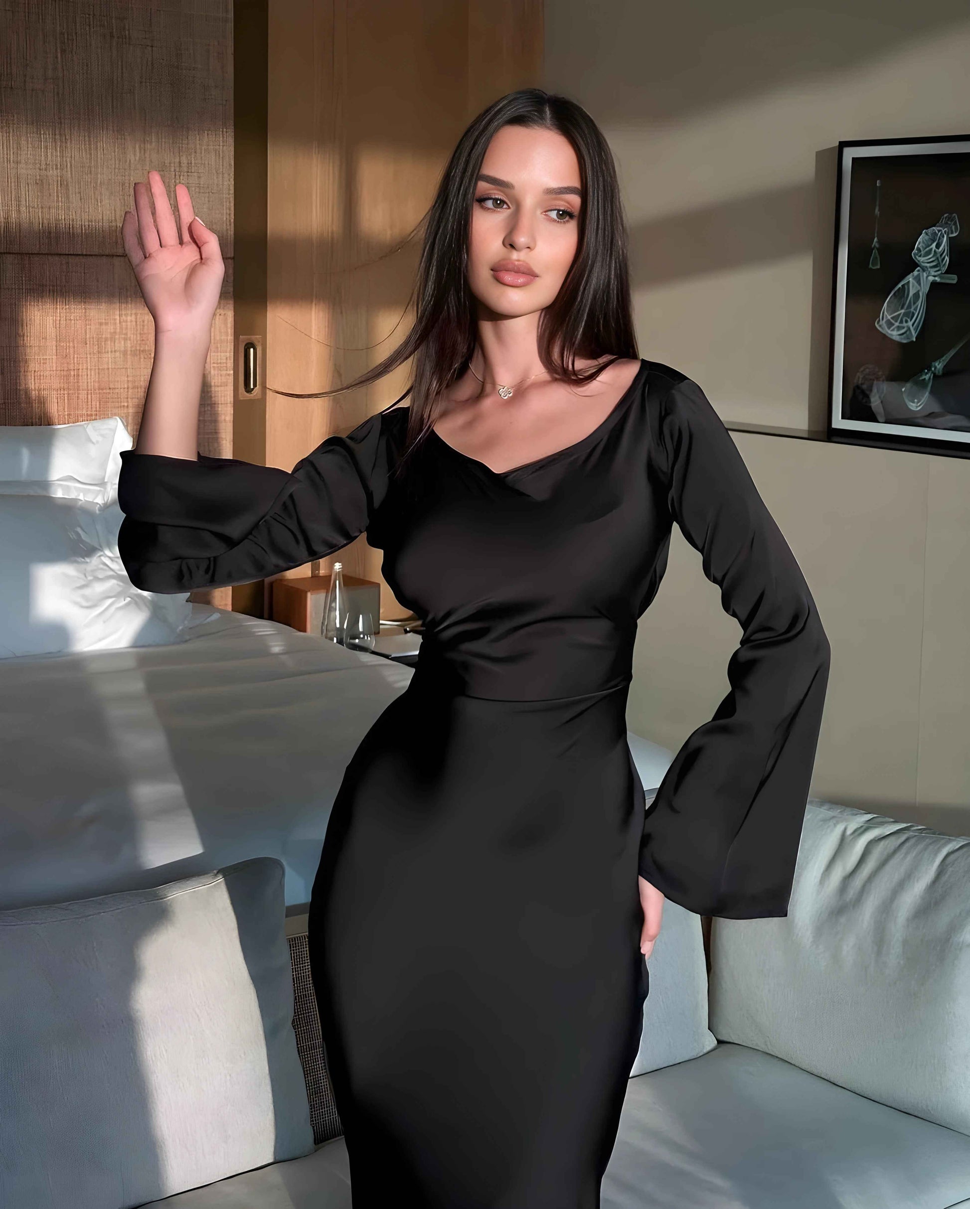 Saira - BodyCon - Black