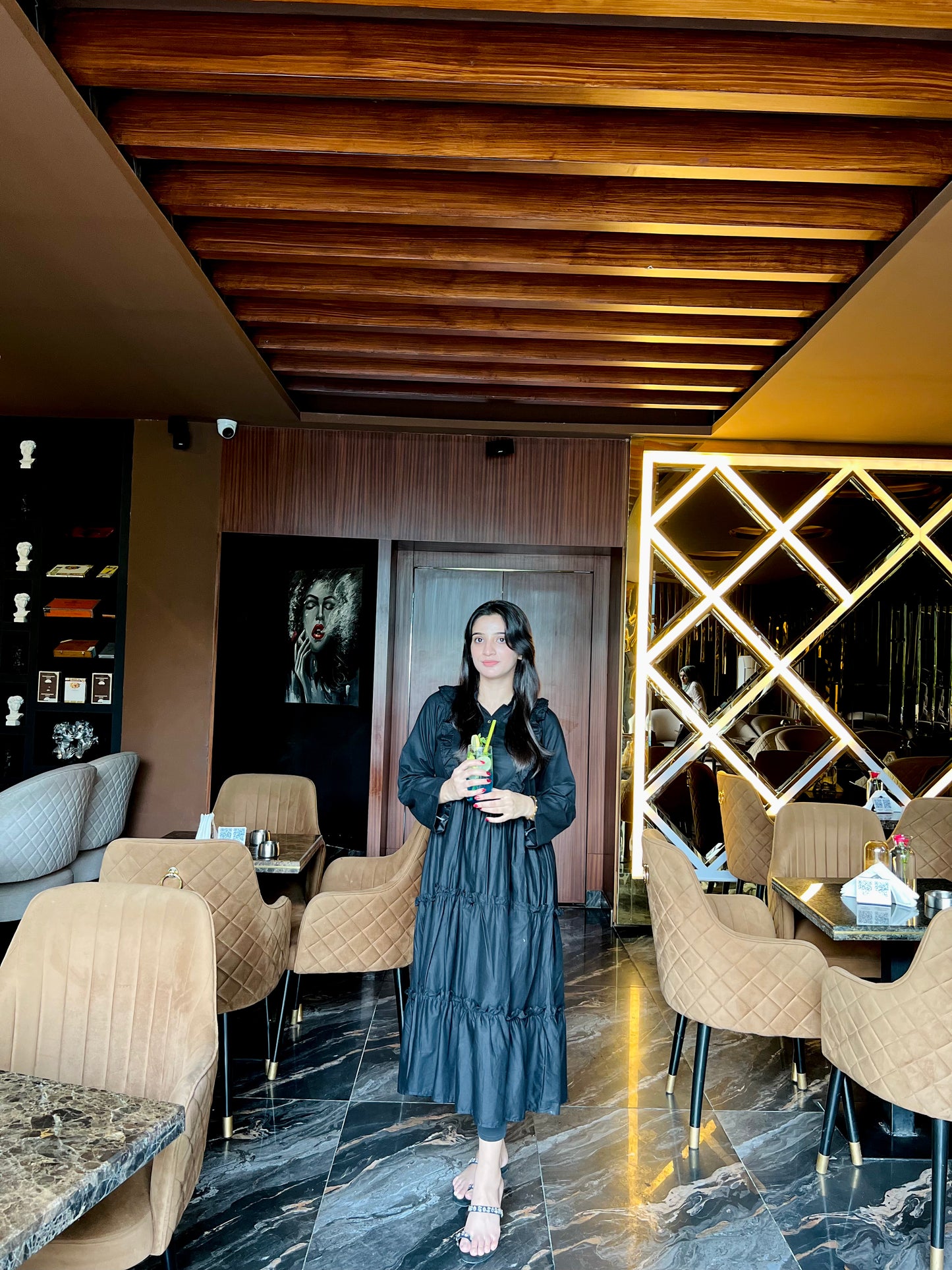 Sophia - Classic Black - Cotton Frok