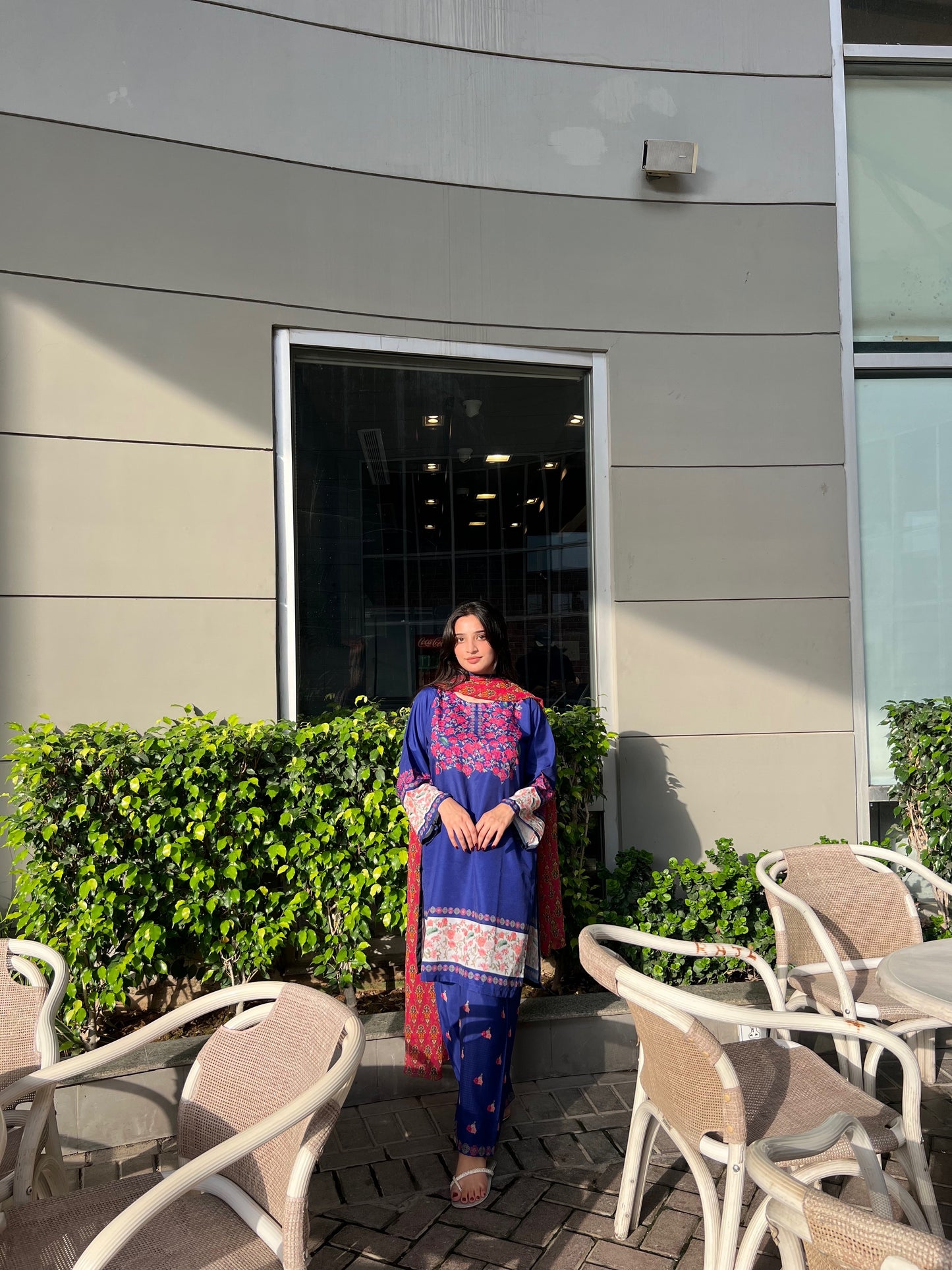 Blue Bird – 3 Piece Swiss Lawn Suit