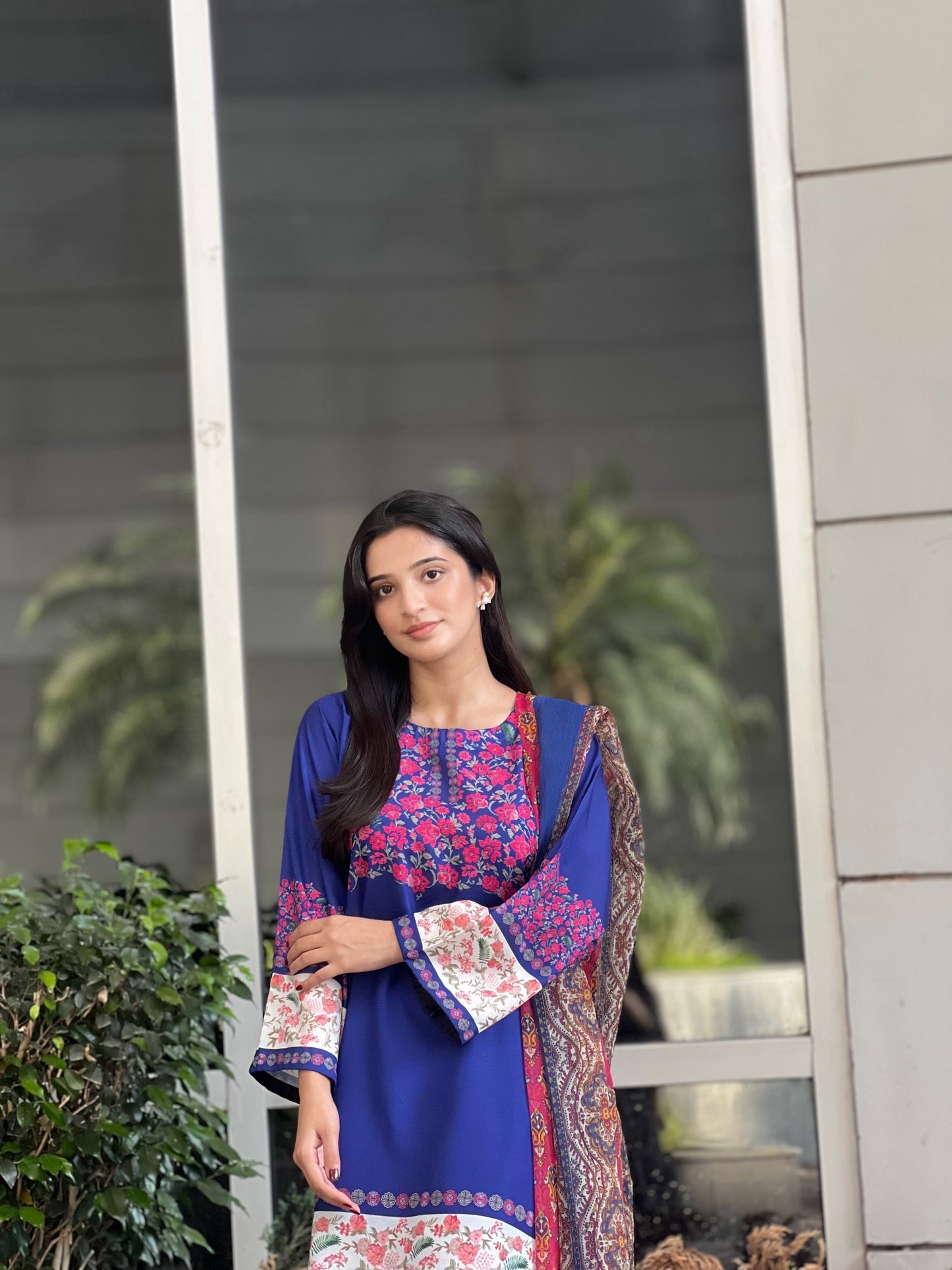 Blue Bird – 3 Piece Swiss Lawn Suit