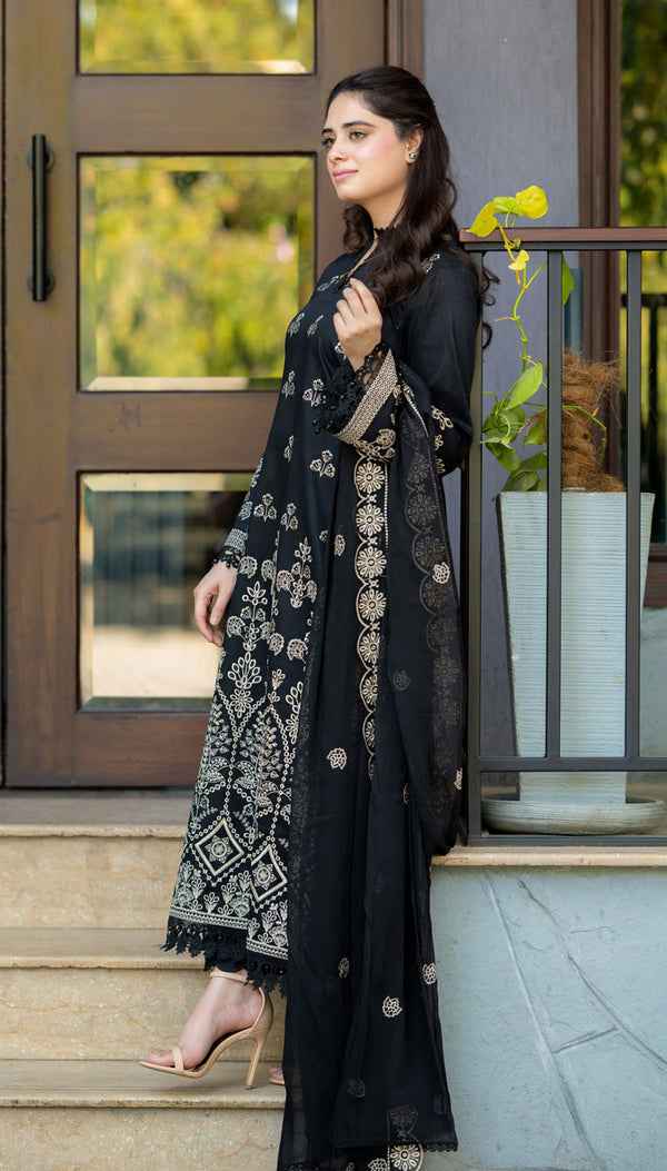 Black Embroidery 3pcs
