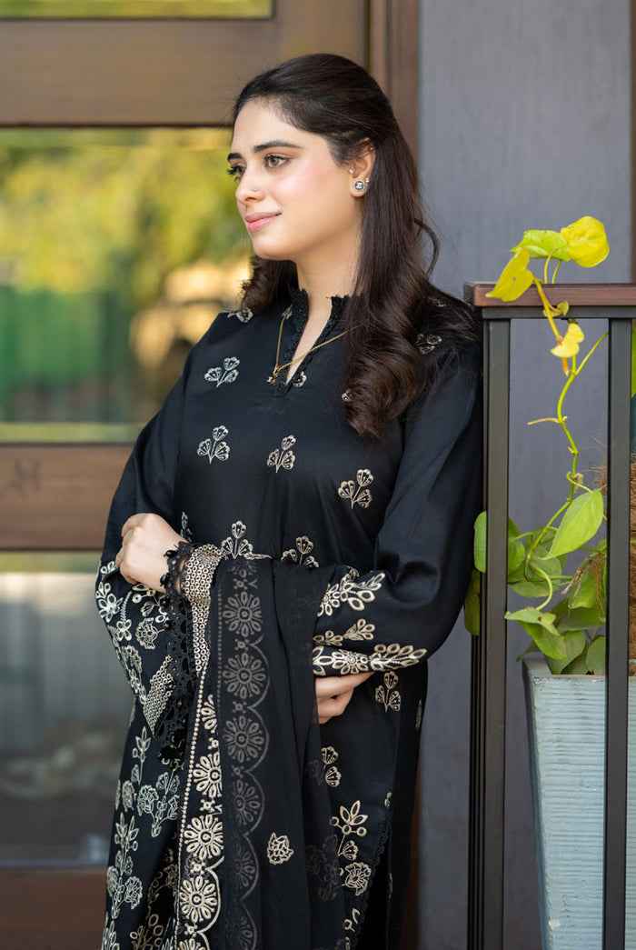 Black Embroidery 3pcs