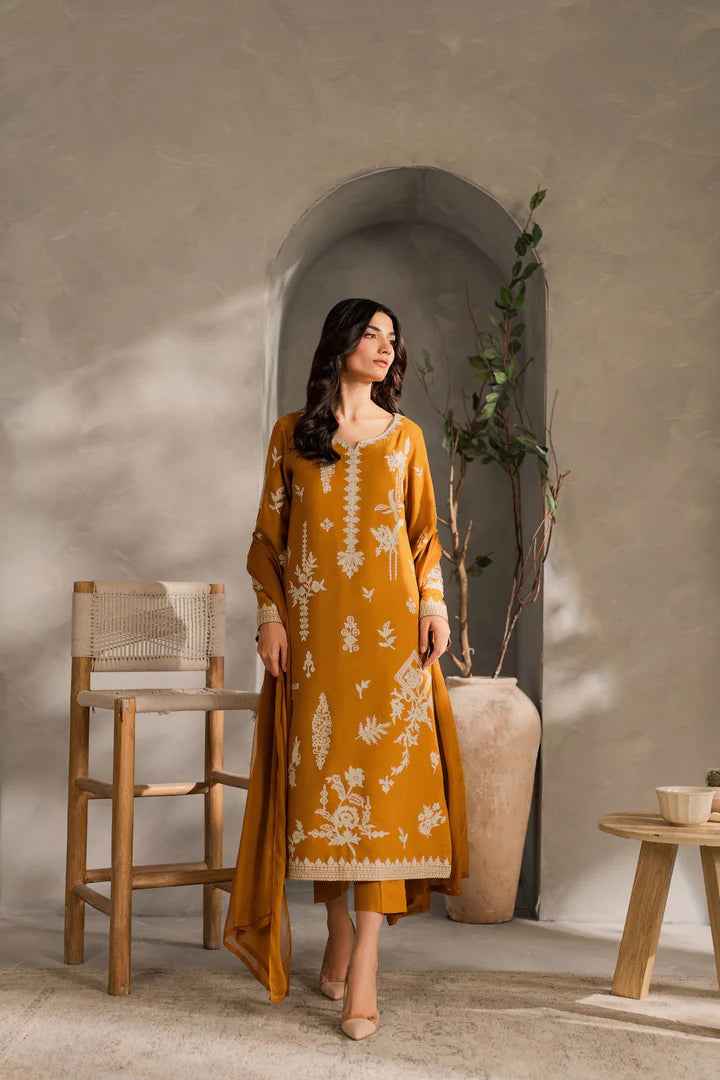 Musturd Embroidery 3pcs