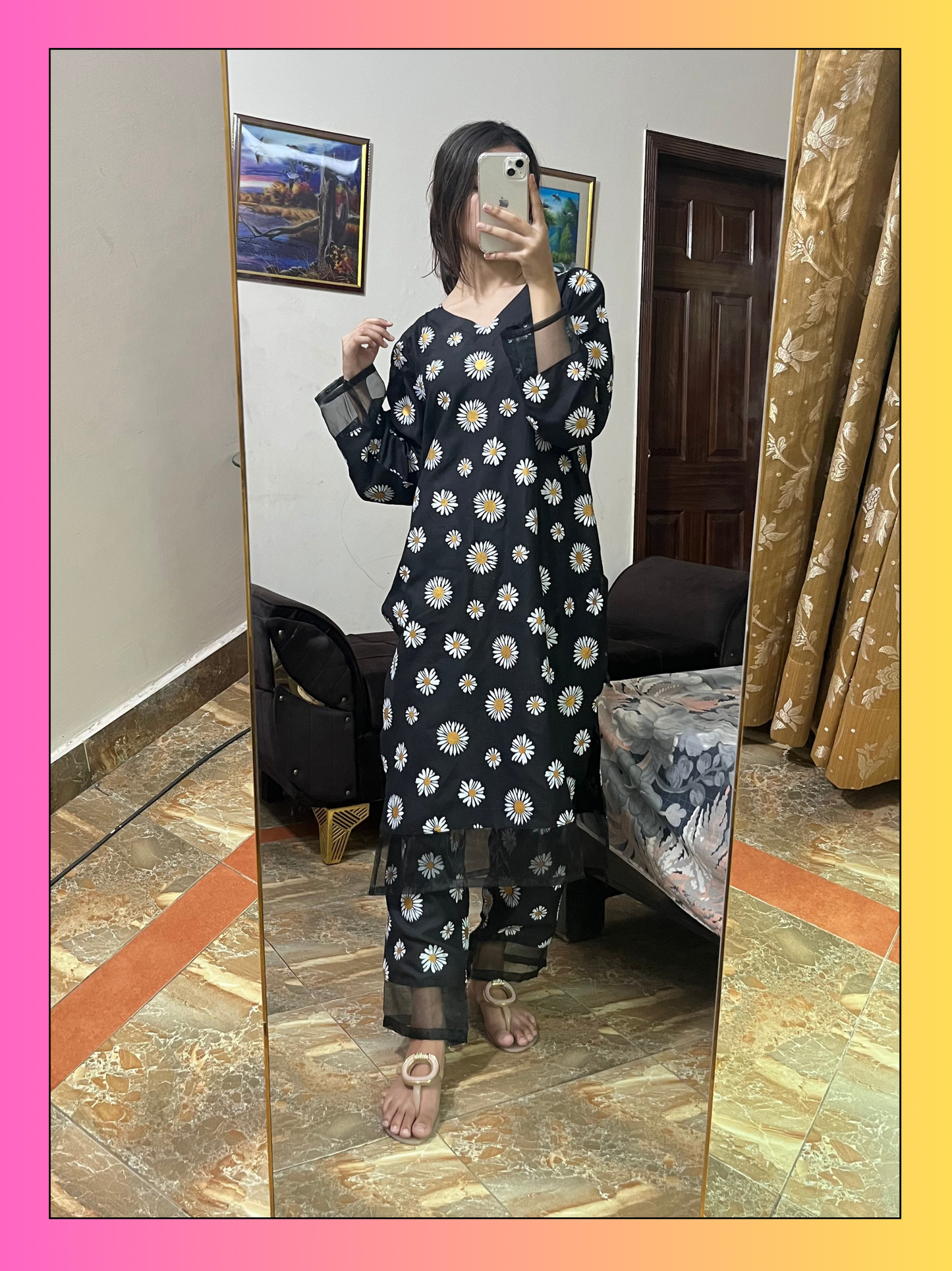 Merin – 2 Piece Linen Block Print