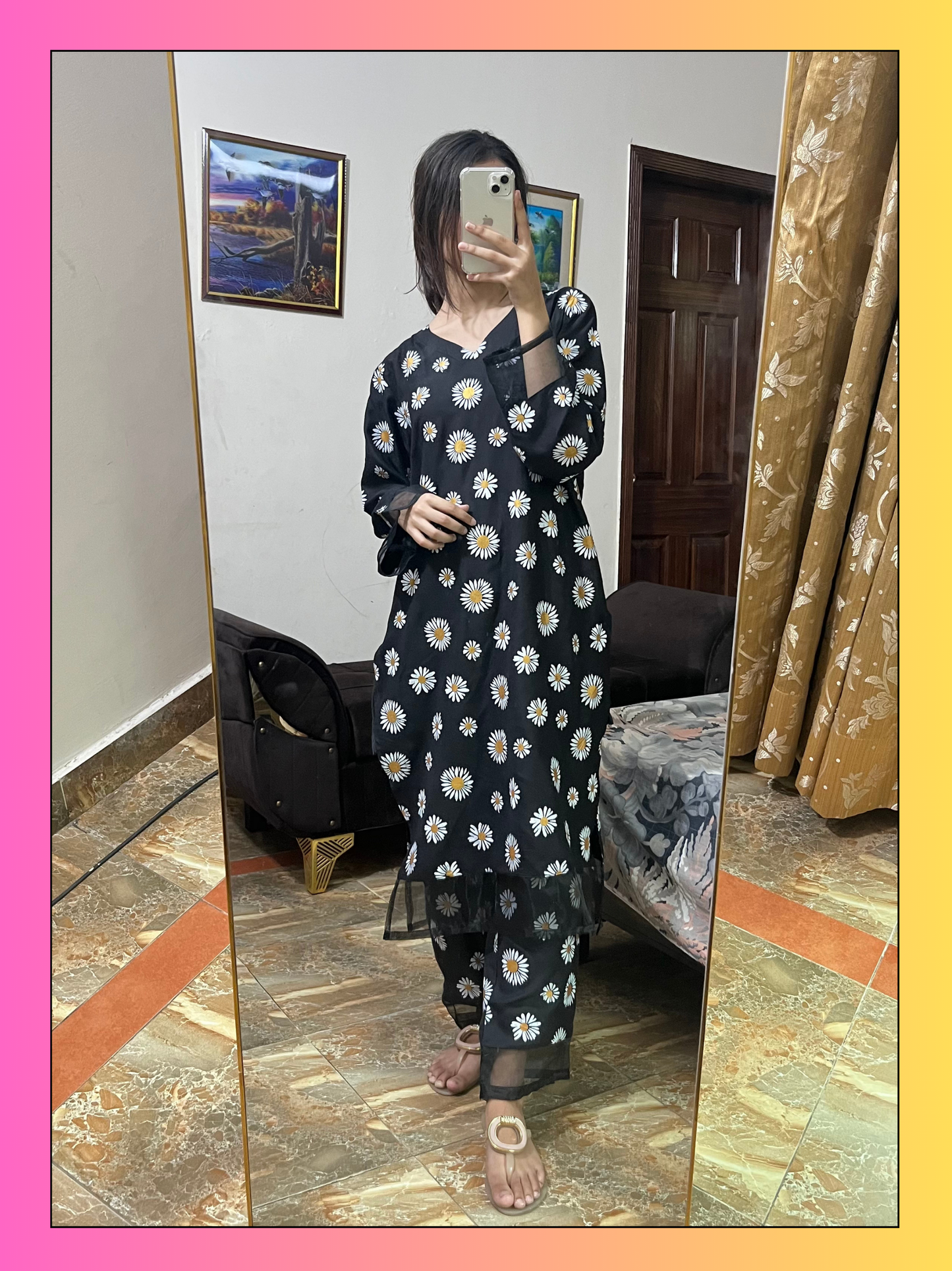 Merin – 2 Piece Linen Block Print