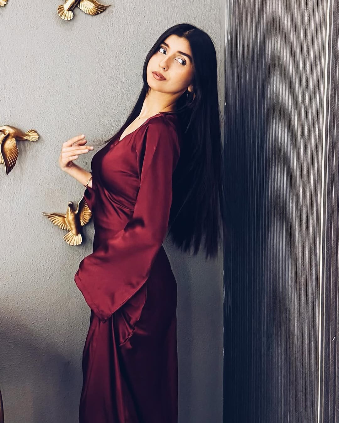 Saira - BodyCon - Mehroon