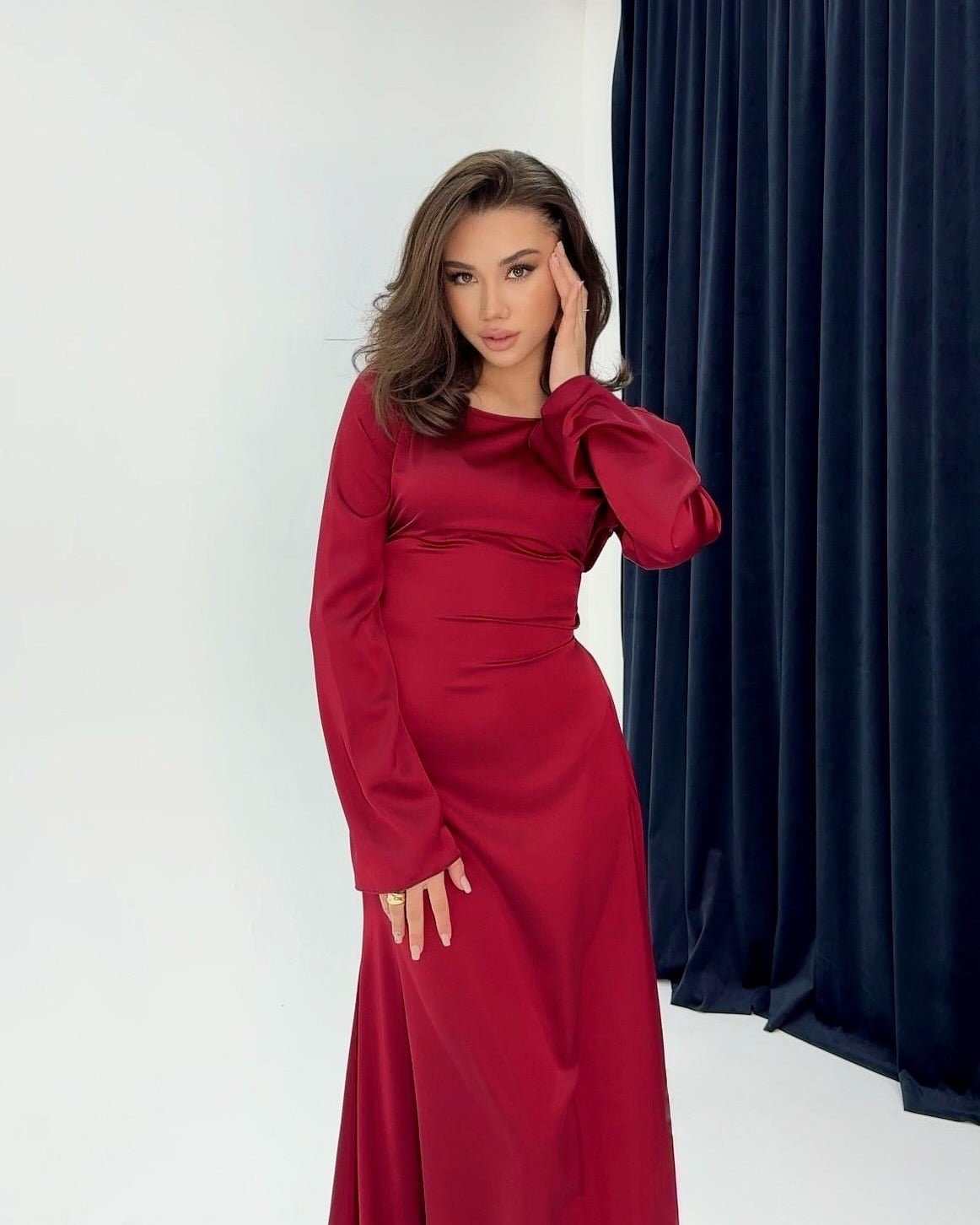 Saira - BodyCon - Mehroon